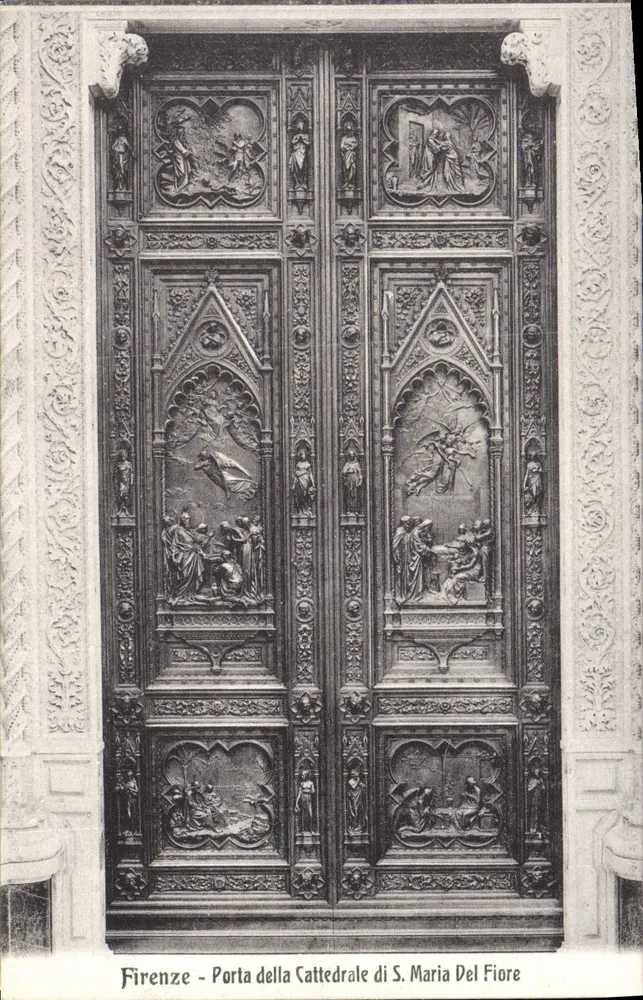 Florenz - Tor der Kathedrale S. Maria del Fiore — Verlag Mudifino & Co. Mailand - Vorderseite
