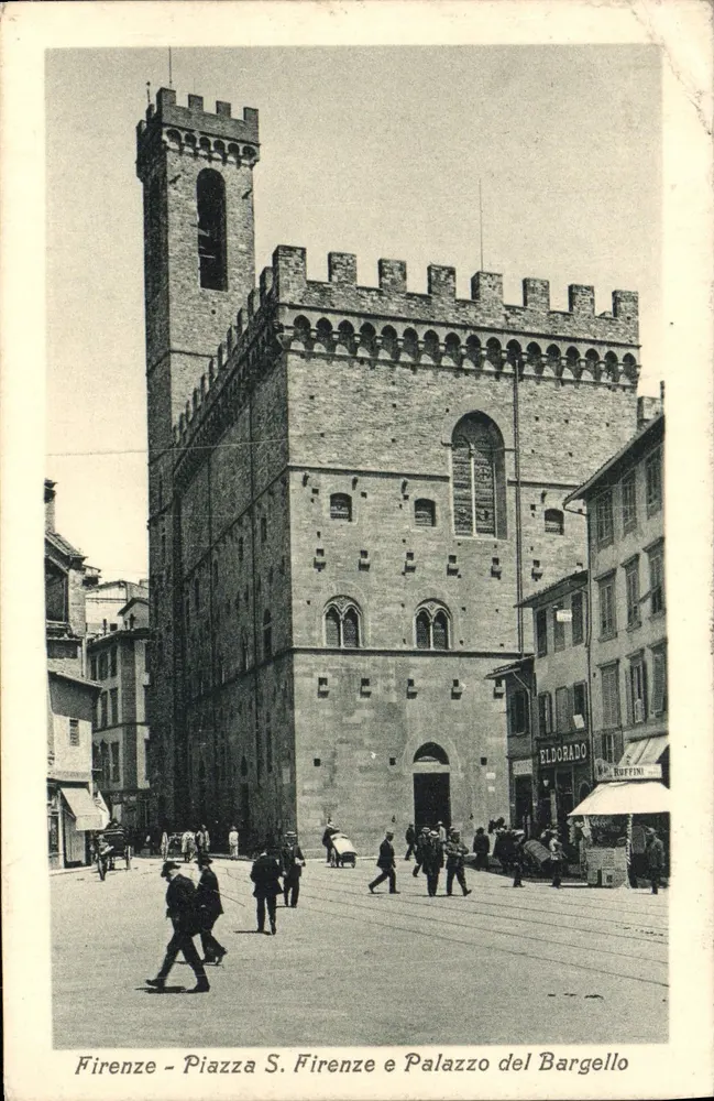 Florencé - Piazza S. Firenze et Palazzo del Bargello — éditeur Brunner & Cie, n°15087 - Frente