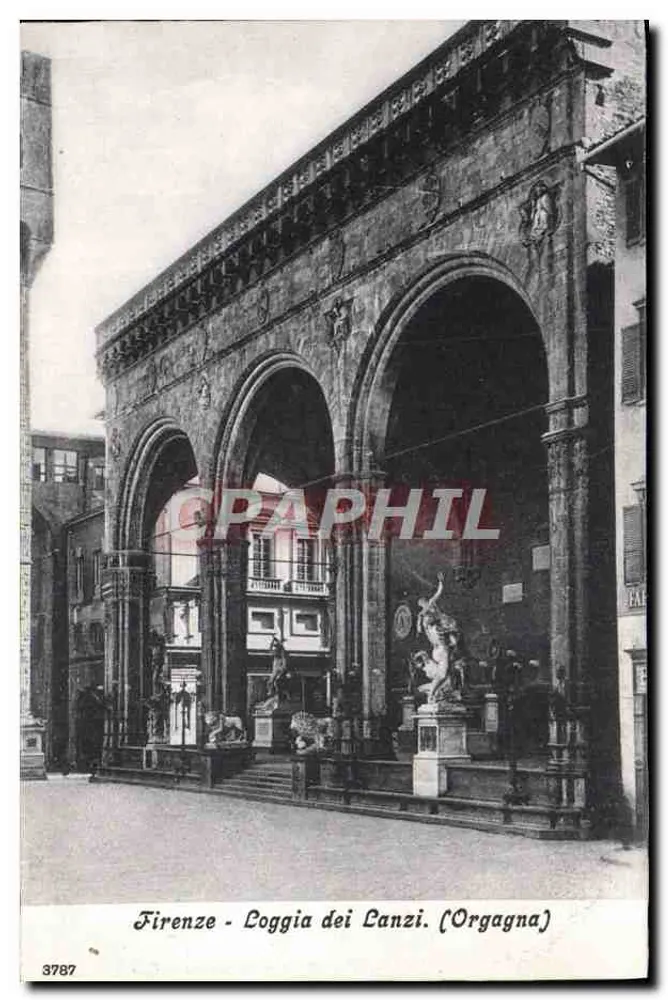 Firenze - Loggia dei Lanzi (Orgagna) — editor desconhecido, n° de série 3787 - Frente
