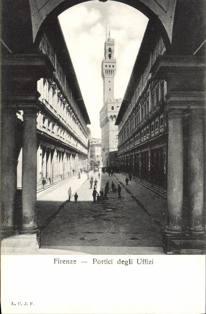 Florenz — Portici degli Uffizi — L. C. J. F. - Vorderseite