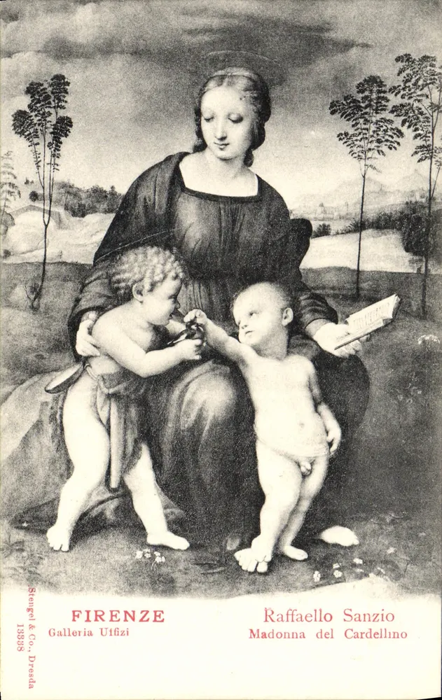 Madonna del Cardellino — Raffaello Sanzio — Stengel & Co., Dresden - Vorderseite