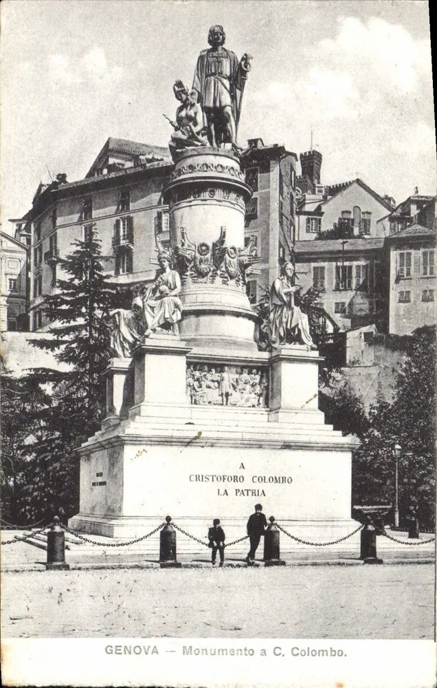 Gênova — Monumento a C. Colombo — editor desconhecido, número de série não visível - Frente