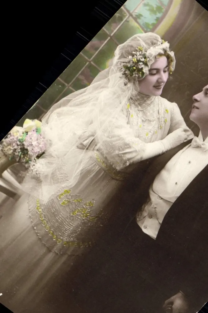 Neuschottland — Hochzeit — Hochzeitskarte mit handschriftlichem Text - Vorderseite