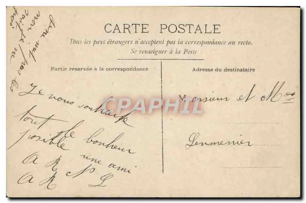 Junge verheiratete Paar — Foto eines verheirateten Paares in Hochzeitskleidung — CIRCE n°4234 - Rückseite
