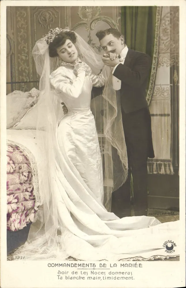 Am Abend deiner Hochzeit wirst du deinen weißen Arm scheu geben — Gebote der Braut — Photo Prince, Paris, n°3231 - Vorderseite