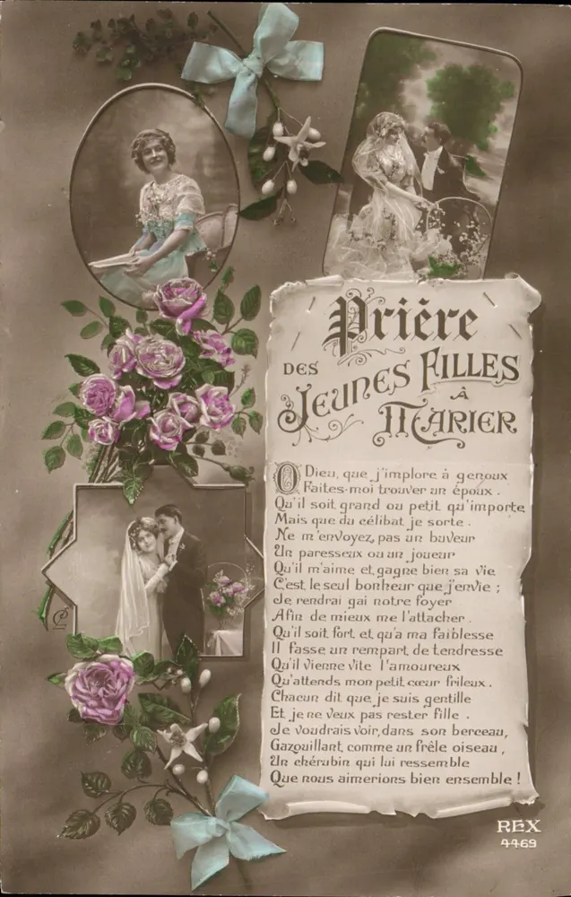 Oración para jóvenes chicas que se casan — REX 4469 - Anverso