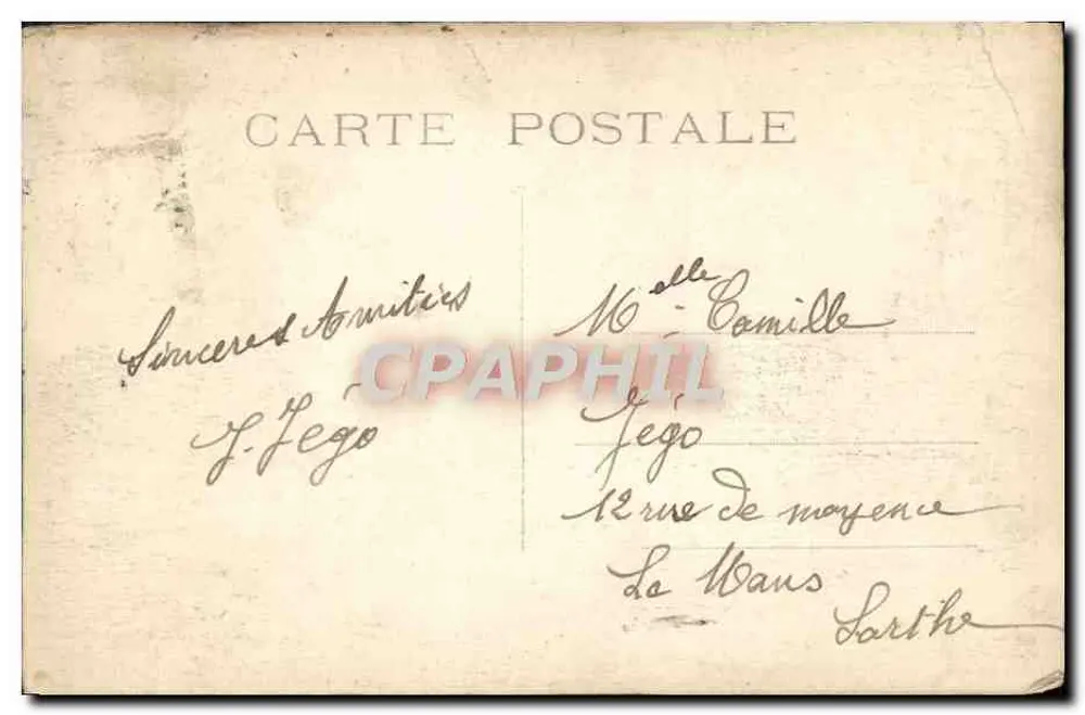 Paris - Gärten & Palast von Luxembourg — Jules Seeberger, n°16 - Rückseite