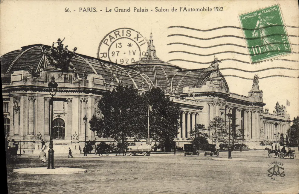 Paris - Der Grand Palais - Automobilmesse 1922 — L'Abéille, Nr. 66 - Vorderseite