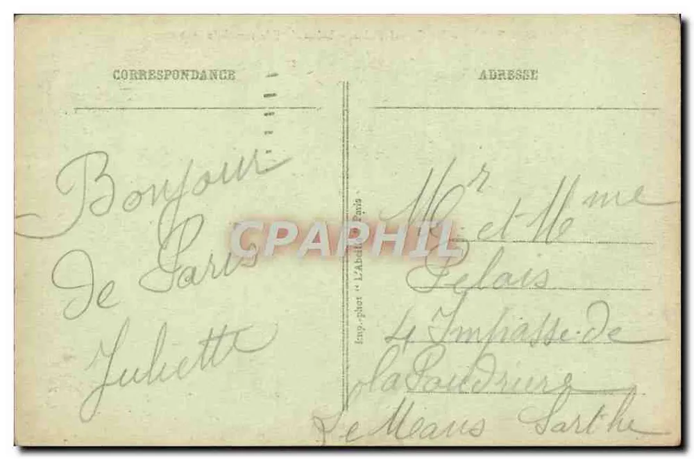 Paris - Der Grand Palais - Automobilmesse 1922 — L'Abéille, Nr. 66 - Rückseite