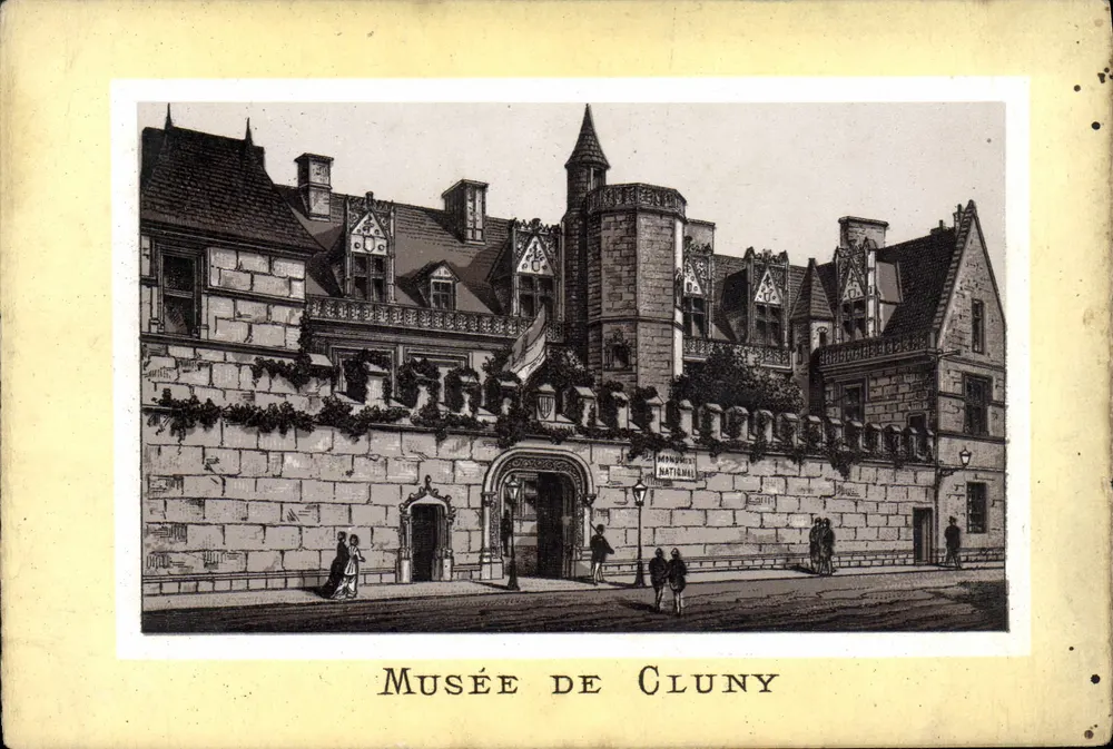 Muzeum Cluny — wydawca nieznany — numer serii nieczytelny - Awers