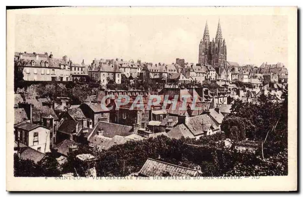 Saint-Lô — Allgemeiner Blick von den Perelles du Bon-Sauveur — ND - Vorderseite