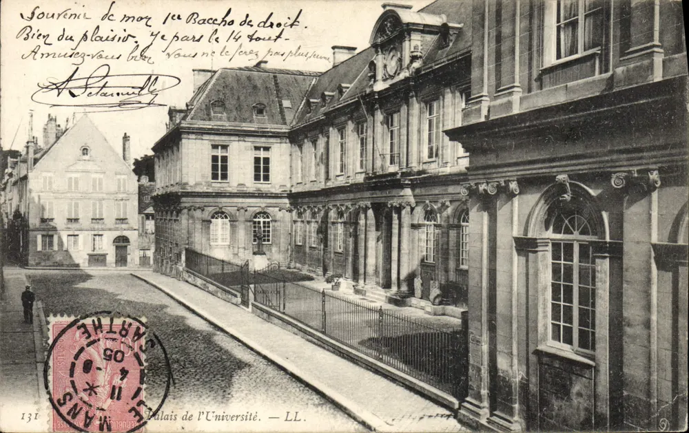 Palácio da Universidade — Mans — LL - Frente