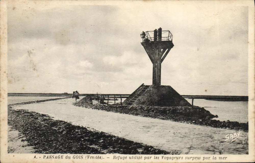 PASSAGE du GOIS (Vendée) — Unterschlupf für Reisende, von der See überrascht — SABY - Vorderseite