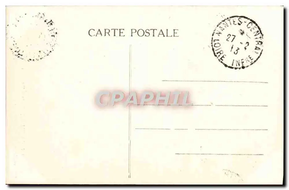 NANTES — Basílica de São Donatien — Coleção F. Chapeau, Nantes, 3e mille - Verso