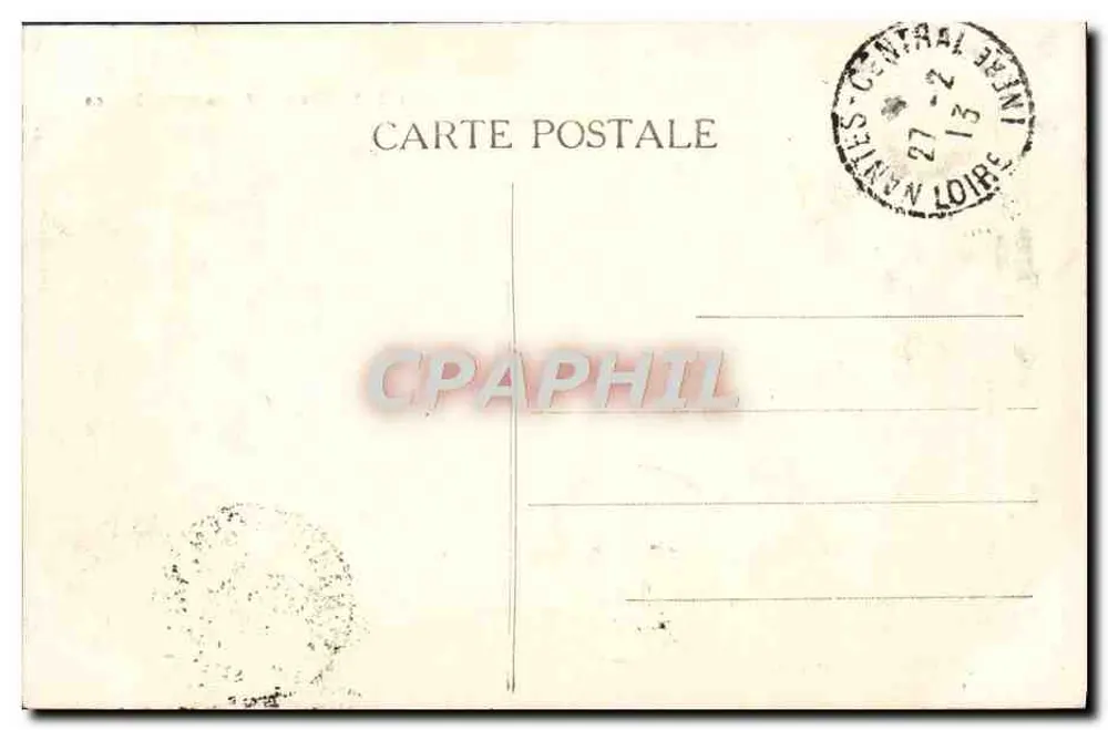 NANTES — Plac Bourse — kolekcja F. Chapeau, 18. tysiąc - Rewers