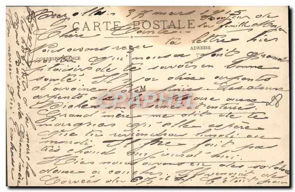 Environs de BREZOLLES — Château d'Angennes — Édition Flamichaut, à Brezolle - Verso