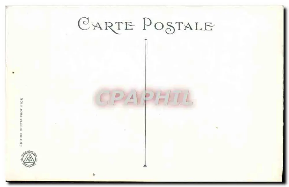 NICE - Luftbild der Promenade des Anglais — Édition Giletta Phot-Nice, n°27 - Rückseite