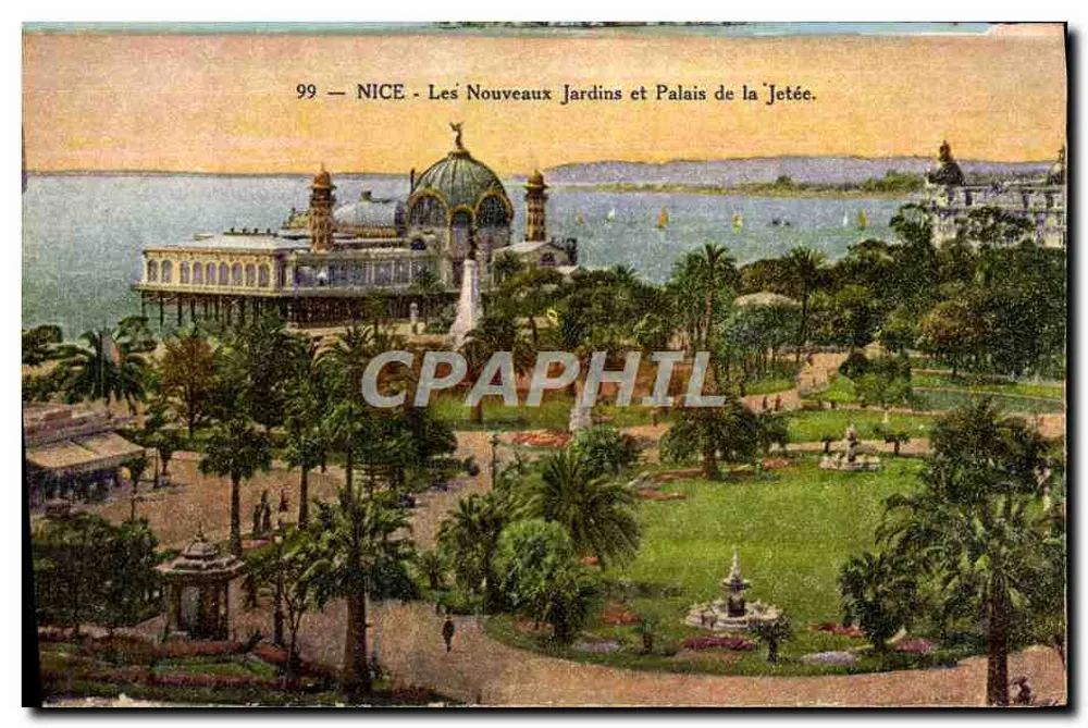 NICE - Les Nouveaux Jardins et Palais de la Jetée — Édition Giletta, n°99 - Vorderseite