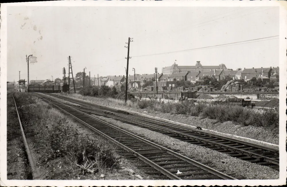 Erquelinnes — Panoramische Ansicht der Station — Edition Beulet - Vorderseite