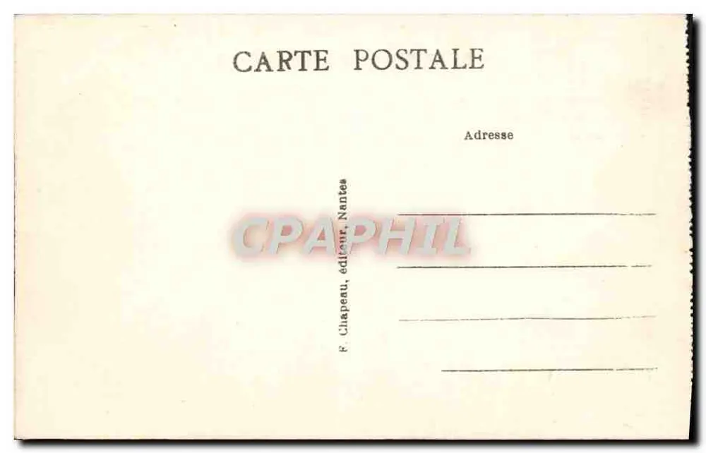 Guérande (Loire-Inf.) — Crèmeur-Mühle, genannt « Moulin du Diable » — F. Chapeau, Verlag, Nantes - Rückseite