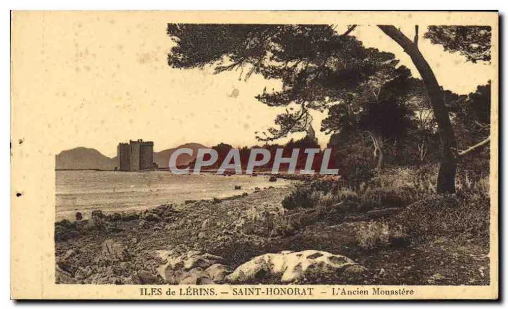 Inseln Lérins — Saint-Honorat — Das alte Kloster - Vorderseite