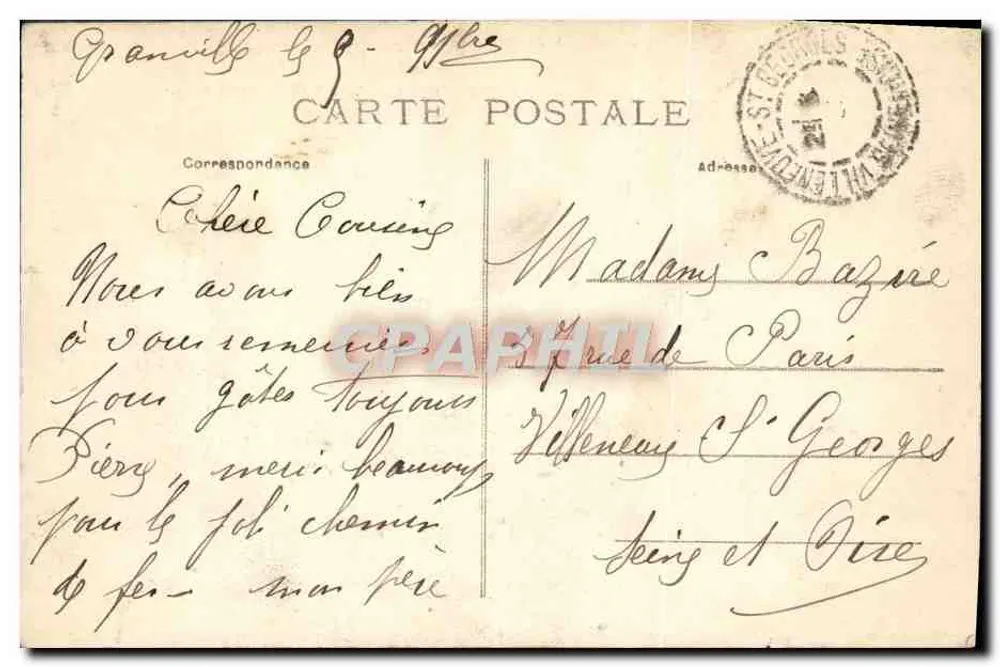 Wyspy Chausey — Port Marie — L.M. n°250 — wydawca L.M. - Rewers