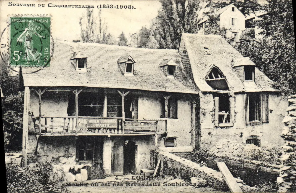 Mühle, in der Bernadette Soubirous geboren wurde — Lourdes — unbekannter Verlag, Nr. 4 - Vorderseite
