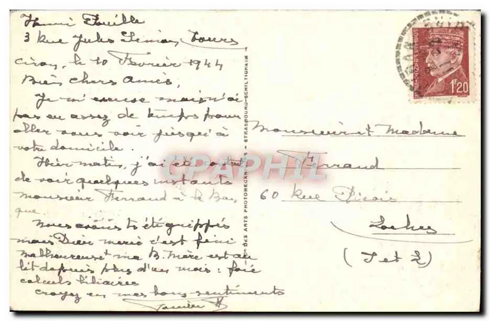 Loches — Invoer van het Kasteel — ND.24 - Achterkant