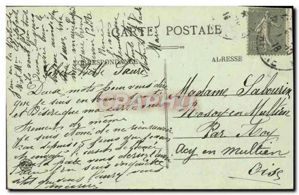 LYON — Rue de la République — E.R. — n°215 - Verso
