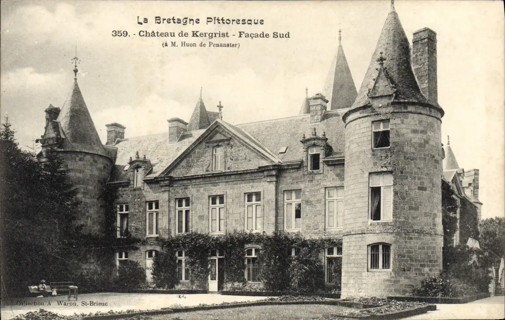 Schloss Kergrist - Südseite — La Bretagne Pittoresque, Serie 359 — Ausgabe A. Waron, St-Brieuc - Vorderseite