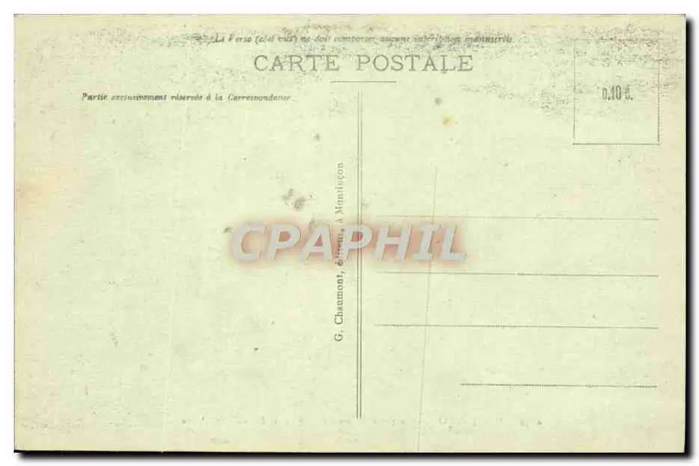 Schluchten und Ufer des Cher bei Lavault-St-Anne — Montluçon — n° 0156 - Rückseite