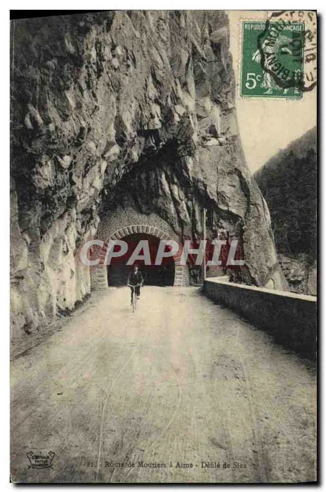 Straße von Mouriers nach Aime — Slex-Pass — Nothman Frères, Paris - Vorderseite