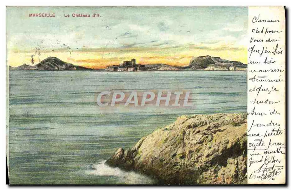 Marseille — O Castelo de If — Editor não identificado, número de série não visível - Frente