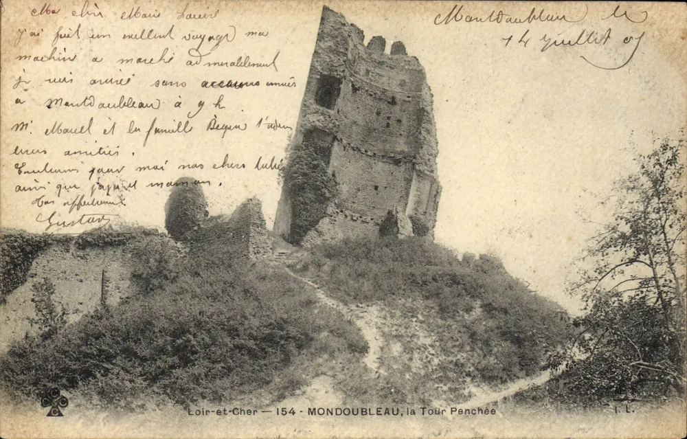 Mondoubleau, la Torre Inclinada — Loir-et-Cher — editor T.L. - Anverso