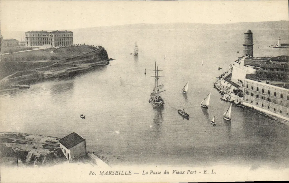 Marseille — La Passe du Vieux Port — E.L. n°80 - Vorderseite