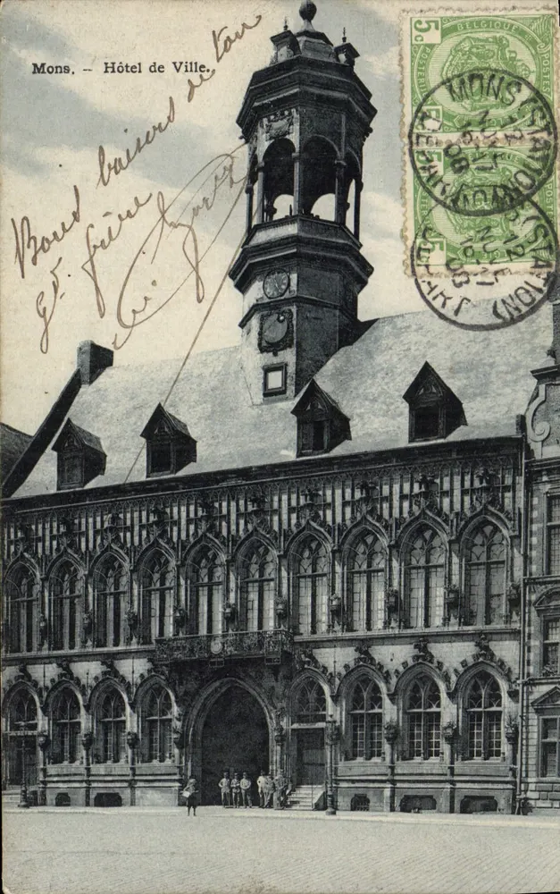 Mons — Hotel di Città — editore non visibile, numero di serie non leggibile - Recto