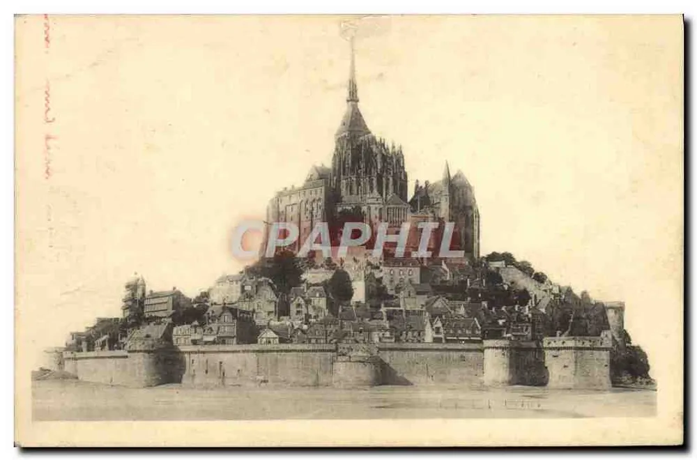 Mont Saint-Michel — Allgemeiner Blick — Édition des Monuments Historiques - Vorderseite