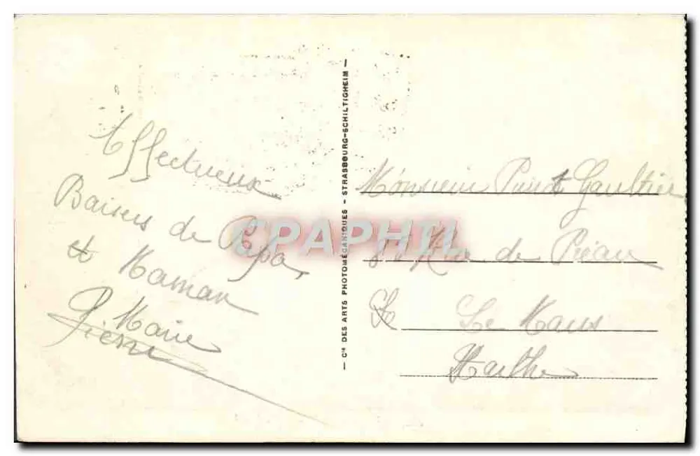 Zatoka Morgat — widok zatoki z łódkami — Stara pocztówka n°72, wydawca Stara pocztówka (Stara pocztówka 72) - Rewers