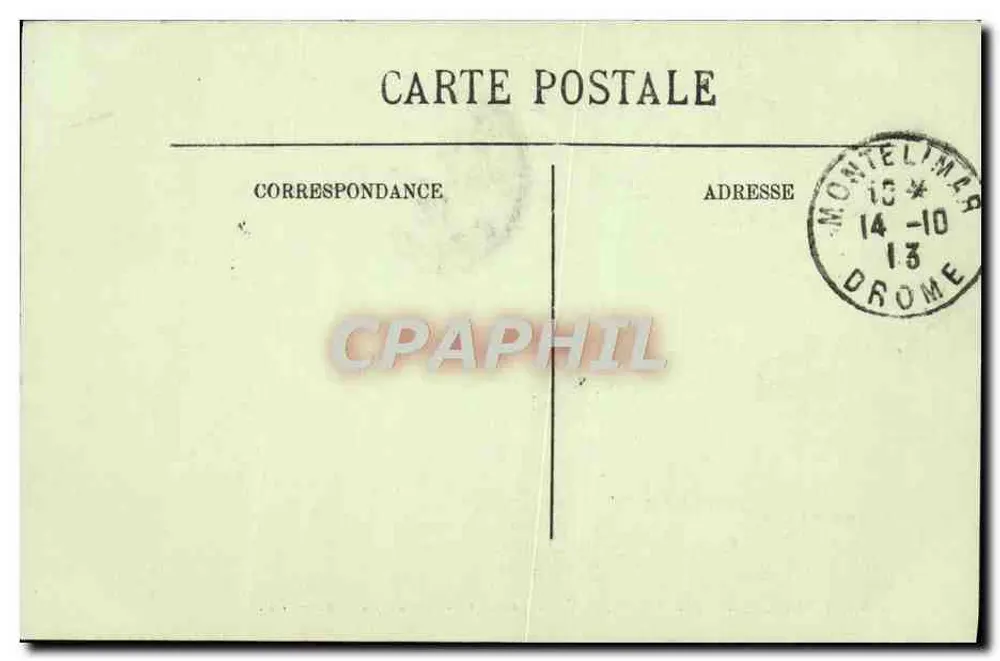 Montélimar — Tor zur Saint-Martin, Kasernen und Route nach Valence — LL. - Rückseite