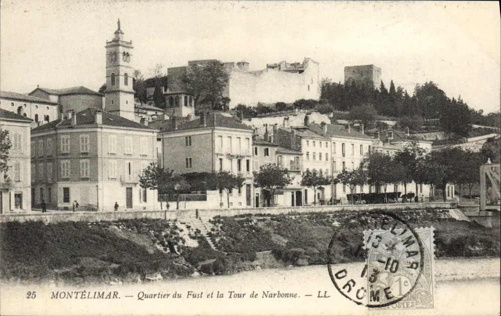 Montélimar — Viertel Fust und die Tour de Narbonne — LL - Vorderseite