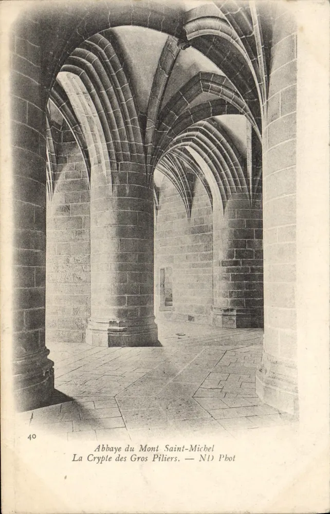 Die Kathedrale der Großen Säulen — Abtei Mont-Saint-Michel — NID Phot - Vorderseite