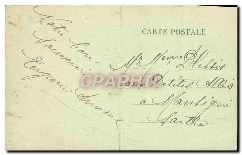 Dieppe — Esplanade des Casinos und das alte Schloss — Verlag J. Coudier - Rückseite