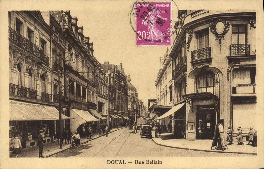 Douai — Rue Bellain — editor não identificado, número de série não visível - Frente