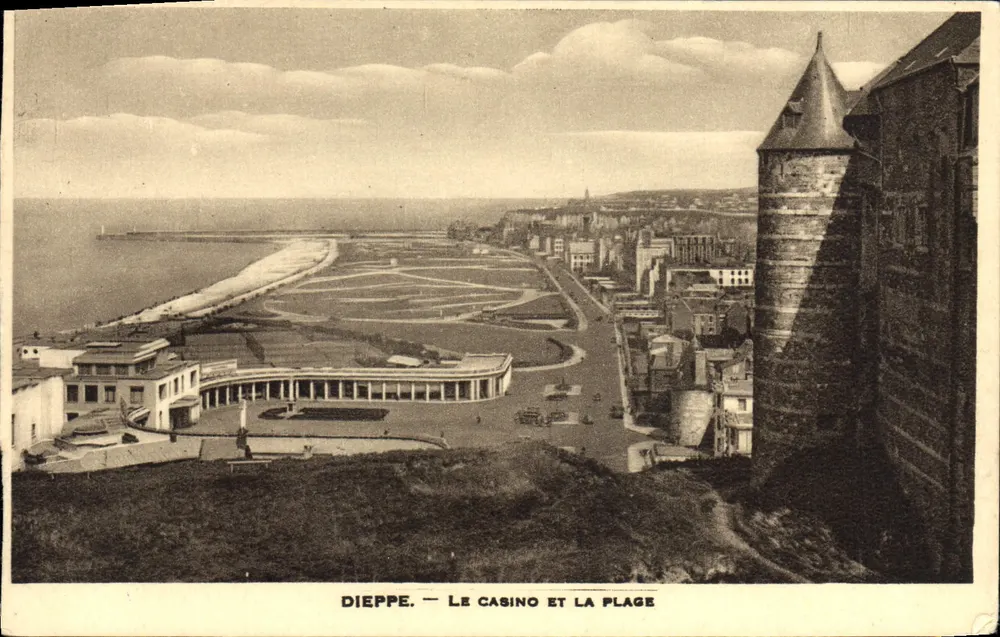 Dieppe — Das Casino und der Strand — Verleger : - Vorderseite