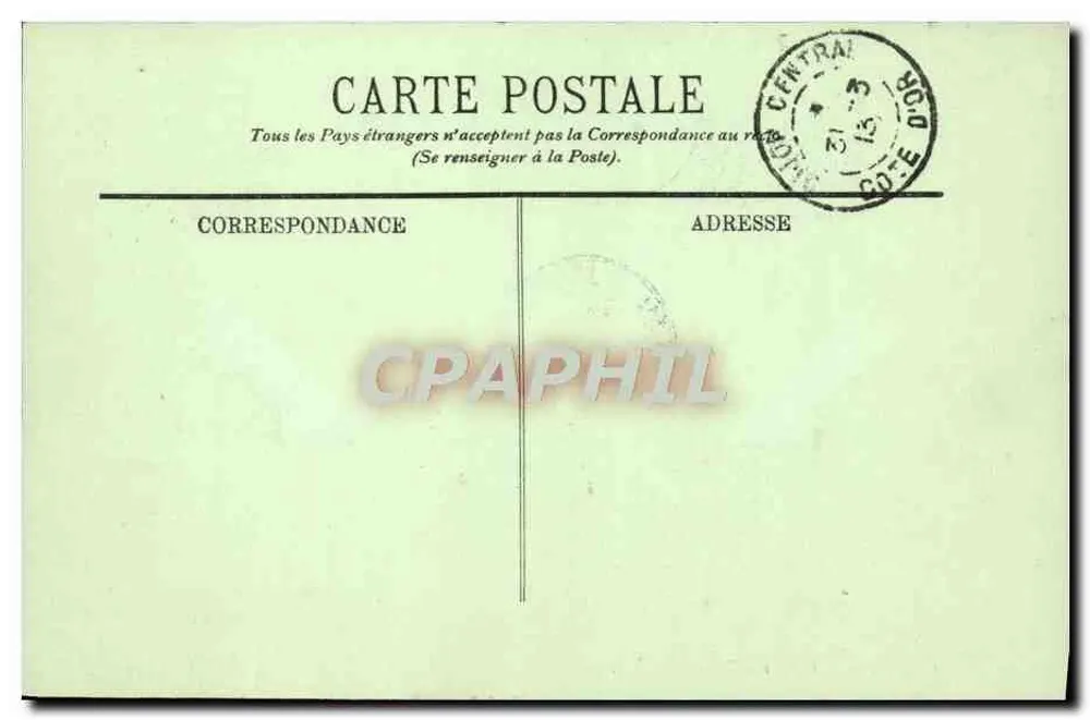 Dijon — O Hotel des Brosses — LL. - Verso
