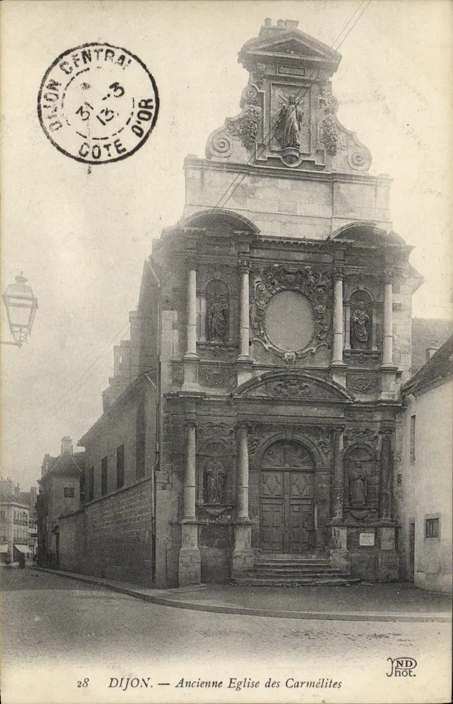 Dijon — Iglesia antigua de los Carmelitas — JND Phot. - Anverso
