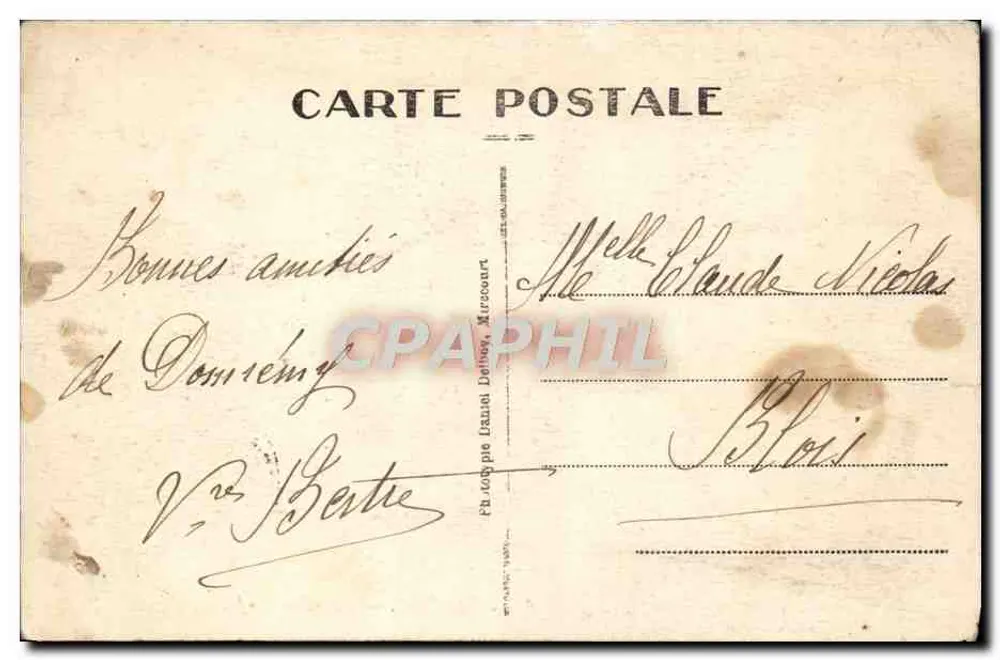 Domrémy — Quarto de Joana d'Arc — Casa de Joana d'Arc (Vosges) - Verso
