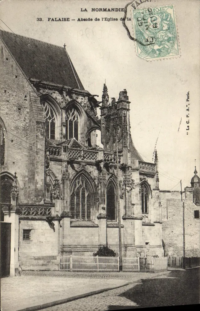 Falaise — Apse der Kirche der Normandie — La C. P. A., Paris, n°33 - Vorderseite