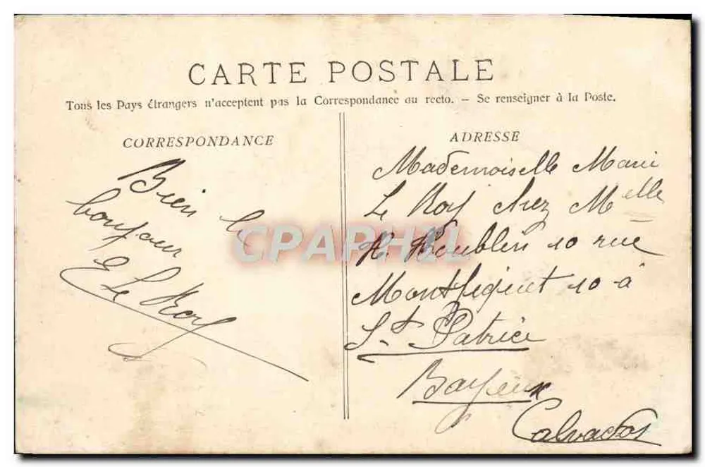 O "Flibustier" — Torpedeiro de alto-mar — A. Bougault n°543 - Verso