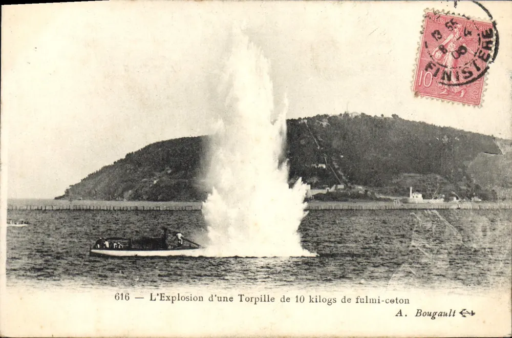 Explosão de uma torpil de 10 quilos de fulmi-céton — A. Bougault — n° 616 - Frente